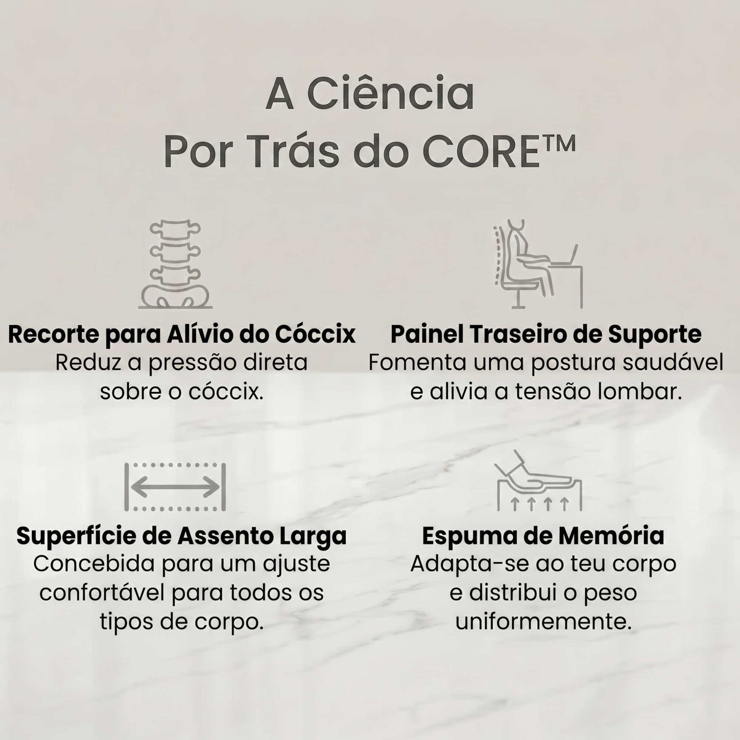 Core™ – Almofada de Descompressão Ortopédica