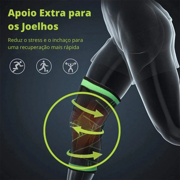 FlexShield™ - Joelheira de Suporte Ortopédica Ajustável
