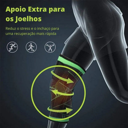 FlexShield™ - Joelheira de Suporte Ortopédica Ajustável
