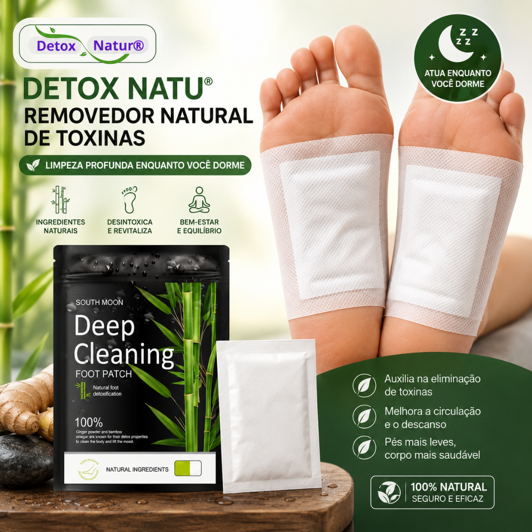 Adesivo Detox Natu® - Removedor Natural de Toxinas