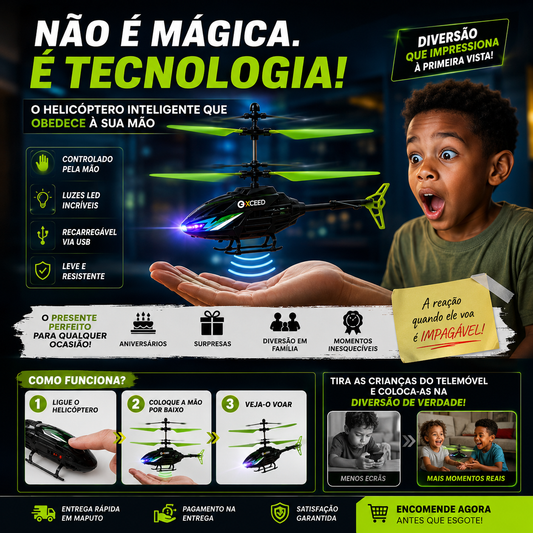 AeroVoa® - Helicóptero Inteligente Por Indução