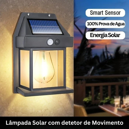 Ecosolar® - Luminária de parede com sensor de movimento solar