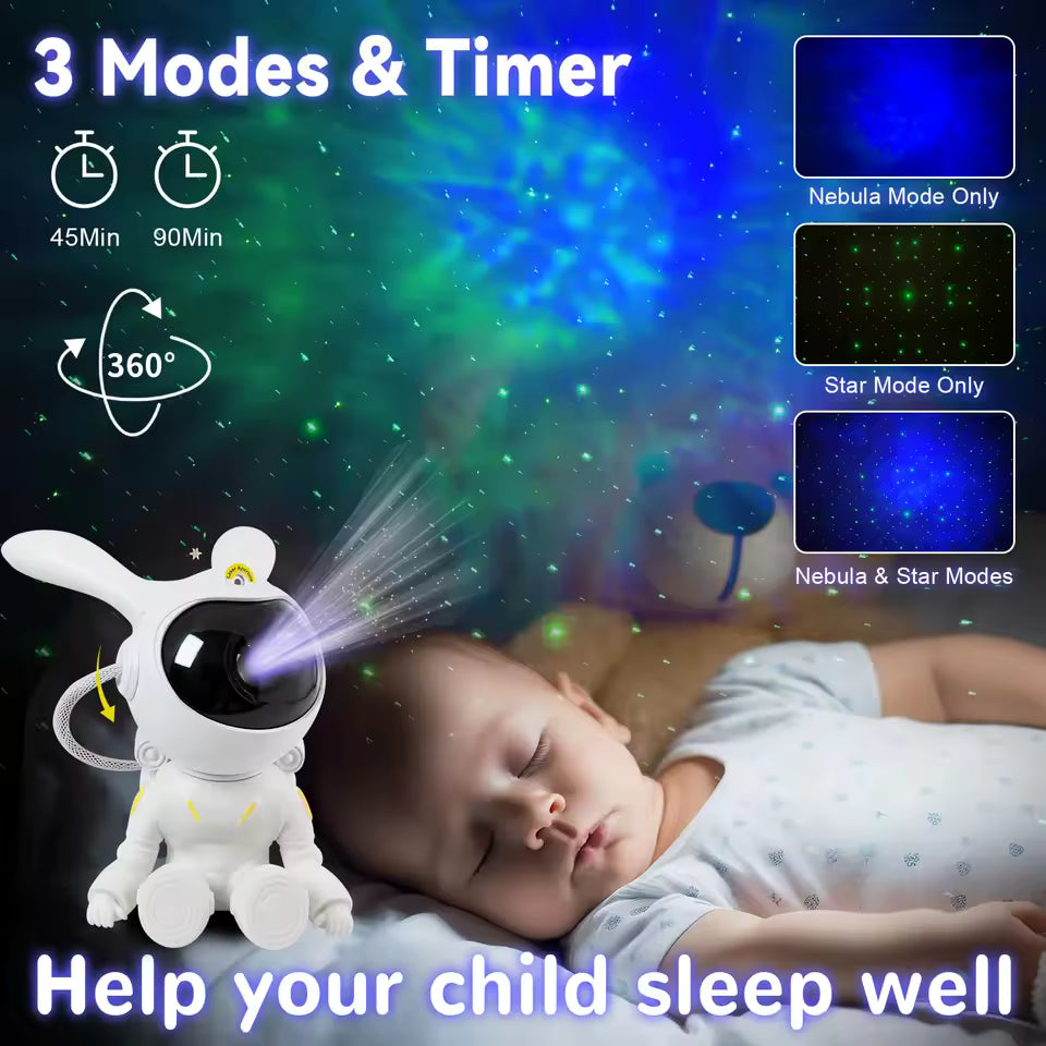 Moon Bunny® – Projetor de Luz e Céu Estrelado