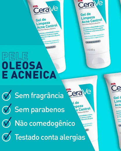 Cerave™ - Gel de Limpeza Acne Control Facial