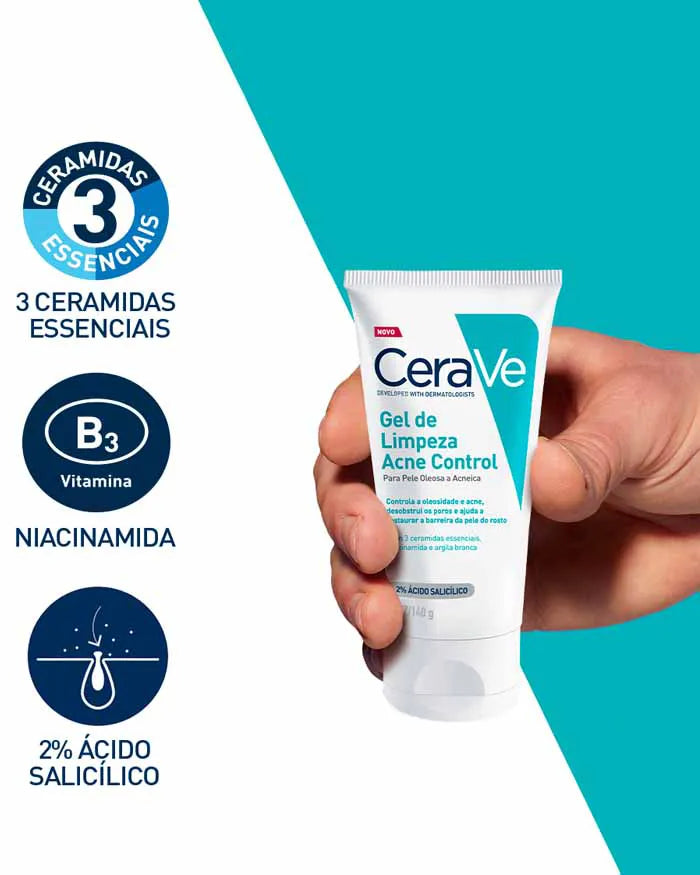 Cerave™ - Gel de Limpeza Acne Control Facial