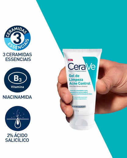Cerave™ - Gel de Limpeza Acne Control Facial