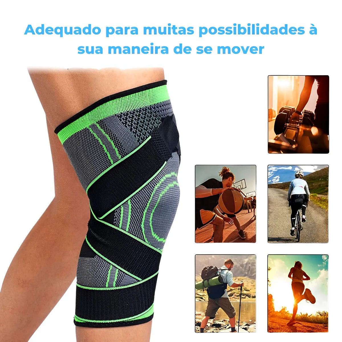FlexShield™ - Joelheira de Suporte Ortopédica Ajustável
