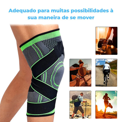 FlexShield™ - Joelheira de Suporte Ortopédica Ajustável